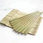 Disposable Bamboo Paddle Serving Bamboo Skewer Stick Burger Food Cocktail 25cm