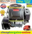 16hp PETROL ENGINE ELECTRIC START MOTOR 1" VERTICAL SHAFT Ride on mower engine