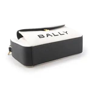 BALLY Bar Daniel 帆布及皮革口袋斜背包 (自然色/黑色)