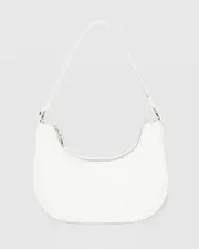 White Jasmin Crescent Bag