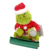 Hallmark Sledding Grinch Musical Sound Motion Plush Dr. Seuss