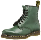 Dr. Martens Unisex 1460 Smooth Leather 8 Eye Boot, Green, 8 Women/7 Men