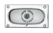 Dakota Digital 58 Chevy Impala Silver Clock w/Red LED For VHXVLC-58C-IMP-S-R (for: Chevrolet)