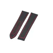 Seamaster 300 Aqua Terra 20mm Black Fabric & Leather Watch Strap For Omega