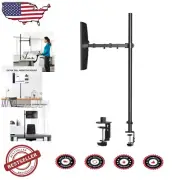 Extra Tall Adjustable Monitor Arm Stand with 47 Inch Pole for 13-27 Inch Screens