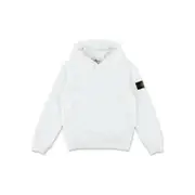 [Stone Island] Stone Island Compass-badge Hoodie 8 A WHITE