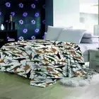 Changes Brown Nice Dinosaurs 3D Warm Plush Fleece Blanket Picnic Sofa Couch