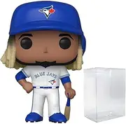 POP MLB: Blue Jays - Vladimir Guerrero Jr. (Home Uniform) Funko Vinyl Figure (Bundled with Compatible Box Protector Case), Multicolor, 3.75 inches