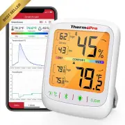 Wireless Bluetooth Thermometer Hygrometer TP359 260FT Range with App Alerts & Da