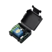 433 Mhz Wireless Remote Control Switch DC 12V relay Receiver Module For learning code Transmitter black
