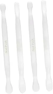 FOMIYES 4pcs Nail Push Fingernail Manicure Tool Kit Cuticle Scrubber Spatula Removal Scraper Pusher Gel Remover Cleaner Trimmer Dead Skin Push