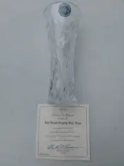 Lenox Fine Crystal 6" Star Vase With Certificate of Authenticity