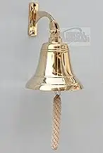 Brass Ship Bell Polished Nautical, Heavy Duty Polished Brass Bell, Brass Maritime Duty Watch Ship?s Bell by The Metal Magician