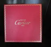 CARTIER EMPTY RARE PARFUMS PARIS BOX W PILLOW 10 1/2" X 10 1/2" X 3" NEW VINTAGE