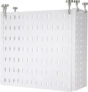 1 Set Perforated Board Storage Rack Clothes Shelf Organizer Wall Hanging Hooks Clothes Rack Wall Mount Pegboard Combinations Kit Wall Display Pegboard DIY Multi Panel Pegboard Gas