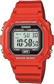 [Casio] Unisex F-108WH-1ACF Big Square Digital Display Quartz Black Watch
