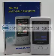 TENMARS TM-190 EMF Meter Gauss 3-axis Magnetic Electric RF Field Strenght