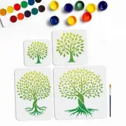 MAYJOYDIY 4Size Tree of Life Stencils 6~11.8inch Tree Branches Painting Stenc...