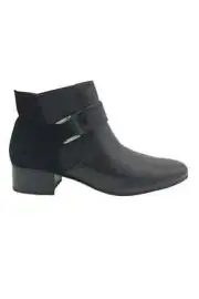 LOGO by Lori Goldstein Ankle Boots with Buckle Detail Black Size - 8 M US