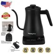 Stylish 1L Electric Gooseneck Kettle - Safe, Rapid-Boil with Innovative Features