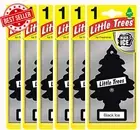 Black Ice Air Freshener Tree 6 Pack Car Home Van Boat Long Lasting Scent