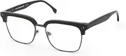 [Lozza] VL4386 Glasses, Total Shiny Gun, 55 for Men, Total Shiny Gun, 55