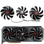 For Powercolor RX6700XT 6750XT 6800 6800XT 6900XT Red Devil Video Card Fan