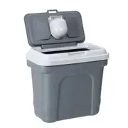 30L Pets Dogs Puppy Food Storage Storer Container w/ Scoop Grey