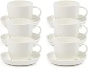salt&pepper Canteen Espresso Cups & Saucers, 170 mL (Set of 6)