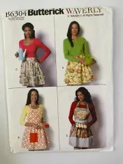 Butterick Sewing Pattern B6304 - Misses Aprons - all Sizes - Uncut