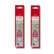 [Faber Castell] Faber-Castell Triangular Dot Grip Lead Pencil 12pcs - 2B