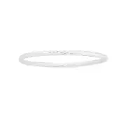 Silver 4x60mm Twist Bangle