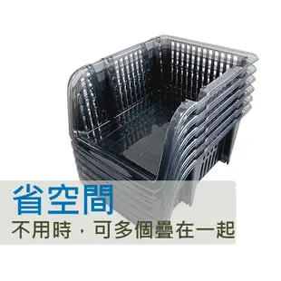 MACRO GIANT 日光層疊籃 A4尺寸 收納籃 前開 透黑 透白 新色 台灣製造