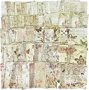 200 Sheets of Scrapbook Paper, Aesthetic Vintage Scrapbooking Supplies Pack, Vintage Journaling Scrapbooking Supplies Craft Kits Scrapbook Paper for Bullet Journals Junk Journal