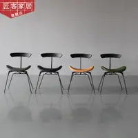 在飛比找ETMall東森購物網優惠-北歐工業風餐椅輕奢復古loft設計師凳子螞蟻椅簡約家用靠背椅