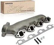 A-Premium Right Exhaust Manifold Kit W/Manifold Gasket, Studs & Nuts [7.5L] Compatible with Ford F-250 88-93/96, F-350, F-250 HD, E-250/E-350 Econoline Club Wagon, F-53 Motorhome Chassis, F-Super Duty