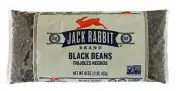 Jack Rabbit Dried Black Beans (Pack of 3) 16 Ounce Bags