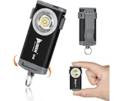 800LM Mini Flashlight Small Pocket EDC Light USB Rechargeable Keychain Light for Night Searching