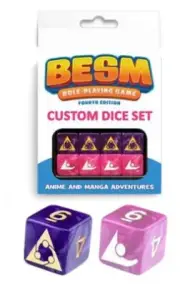 BESM (Big Eyes Small Mouth) Role Playing Game 4th Edition Custom Dice Set