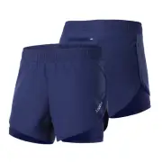 Women 2-in-1 Running Shorts Quick Drying Breathable Active Training U3G9