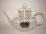 Glass Teapot with glass Infuser and Lid for Loose Leaf Tea