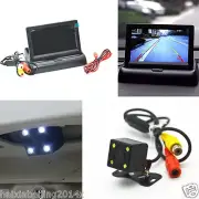 4.3" Foldable LCD Vehicle Rear View Monitor & 4 LED Reverse Astern Camera
