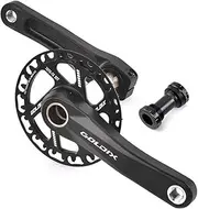 Bicycle Crankset, 110/127/140/150/155/160mm Children's Folding Bicycle Crank Arm Set GXP 28T 30T 32T 34T 36T Narrow Wide Chainring Support 7/8/9/10/11/12 Speed with BB