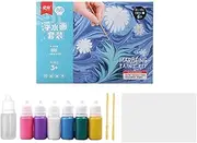 GUYOS Marbling Paint Kit 6 Colors Perfect Water Art Paint Mate Safe and Educational Art & Crafts Supplies for DIY Gift Projects Toddlers Early Learning