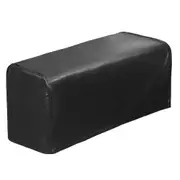 2 Pcs Pu Leather Sofa Armrest Covers Protectors Stretchy Waterproof For Couch Chair Arm Black