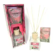 Reed Diffuser 4.2oz Scented Oil Rose Gift Set with 10g Sachet Free Shipping