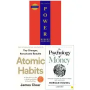 The 48 Laws Of Power, Atomic Habits and The Psychology of Money 3 Books Collecti