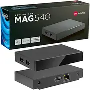 MAG 540 Original Infomir & hb-digital Set Top Box 4K Media Player Receiver Internet TV UHD 60FPS 2160p@60FPS HDMI 2.1 Support 4K and HEVC USB3.0 ARM Cortex-A35 + HDMI Cable