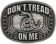 Montana Silversmiths 2nd Amendment Western Belt Buckle, Don't Tread on Me