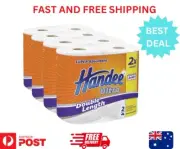 Handee Double Length Ultra Paper Towel (120 Sheets PER Roll) White 8 count NEWAU